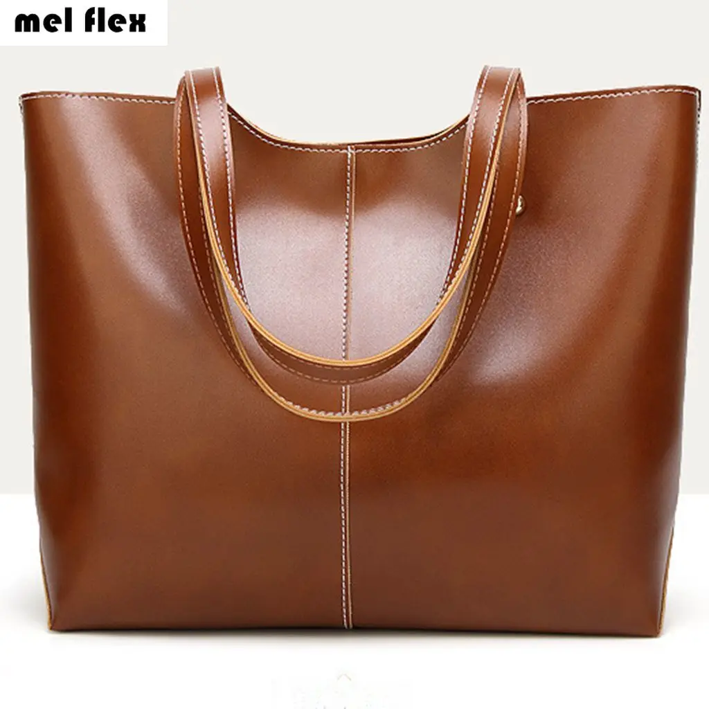 Сумка на плечо женская из вощеной кожи в стиле ретро | Багаж и сумки