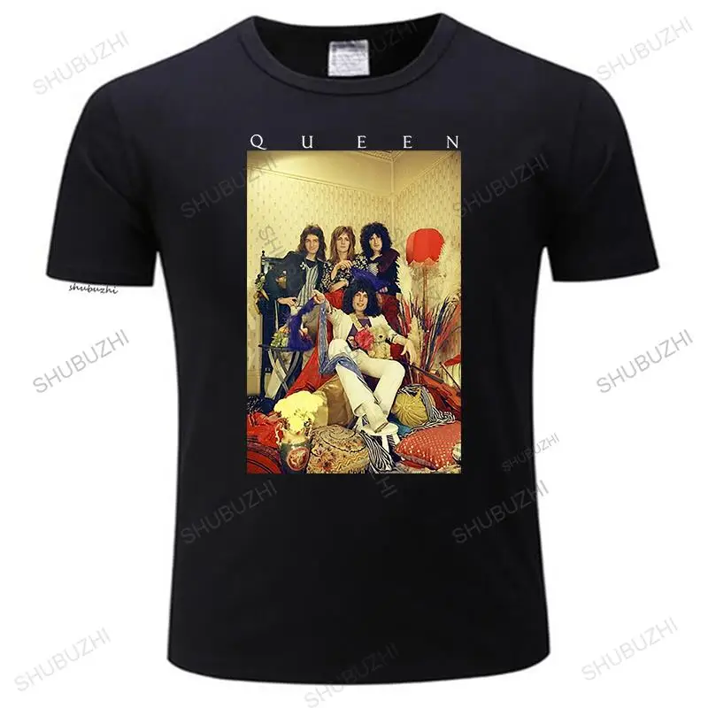 

Homme t shirt summer men high quality t-shirt Queen Old School Early Glam Band Pic unisex brand tee-shirt vintage short sleeve