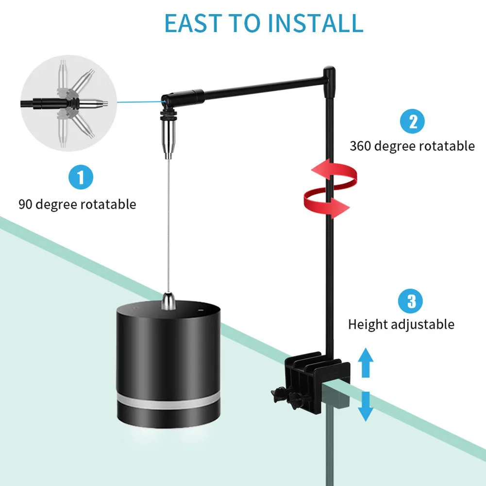 Водонепроницаемый светодиодный мини-светильник для аквариума лампа роста