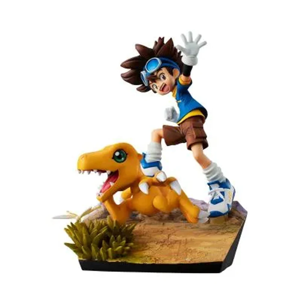 Фото В наличии: Оригинальная коллекционная фигурка MegaHouse Tai Kamiya Agumon из ПВХ, 21 см, персонаж аниме, игрушка-подарок для рабочего стола Digimon №4