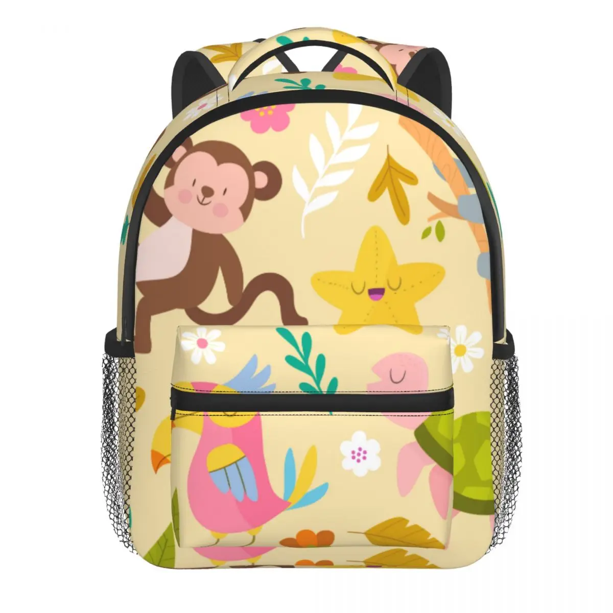 Children Bag Exotic Animal Collection Kids Bag Kindergarten Preschool Backpack for Boys Girls 3-4-6 Years Old