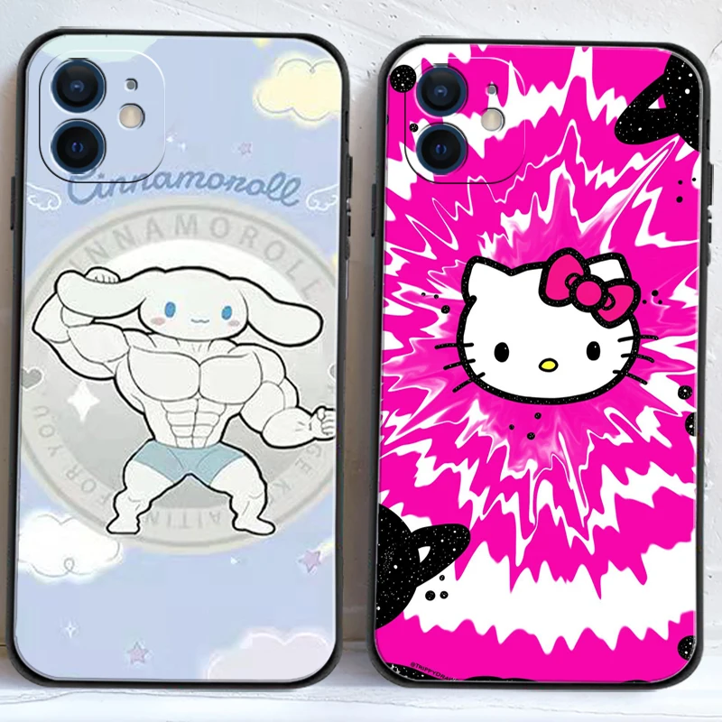 

TAKARA TOMY Hello Kitty Phone Cases For iPhone 11 12 Pro MAX 6S 7 8 Plus XS MAX 12 13 Mini X XR SE 2020 Back Cover Soft TPU