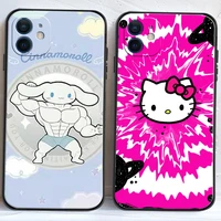 takara tomy hello kitty phone cases for iphone 11 12 pro max 6s 7 8 plus xs max 12 13 mini x xr se 2020 back cover soft tpu