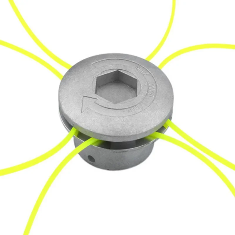 Универсальная алюминиевая триммерная головка для травы с 4-линейной режущей