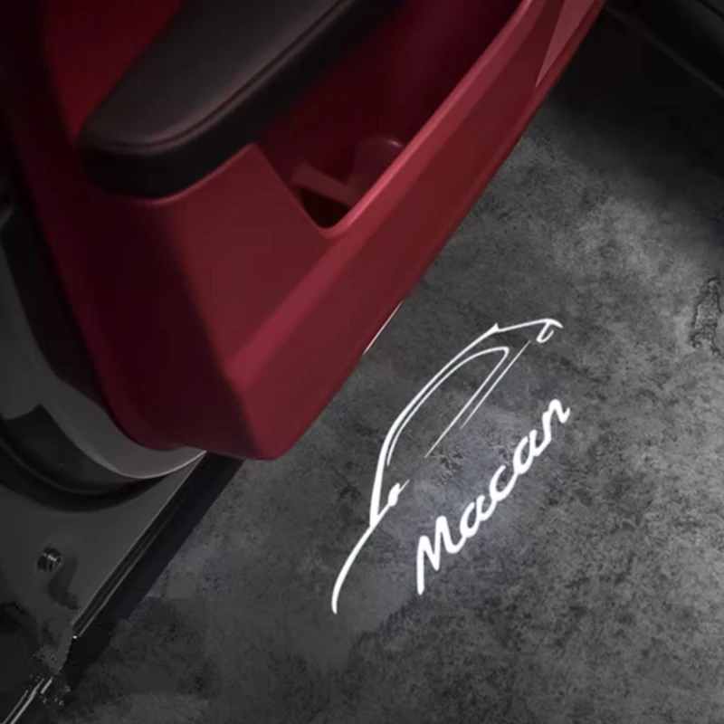 

2 шт. светодиодные аксессуары, дверной светильник автомобиля, призрачная тень, приветственная лампа для Macan 95B 2014 2015 2016 2017 2018 2019 2020