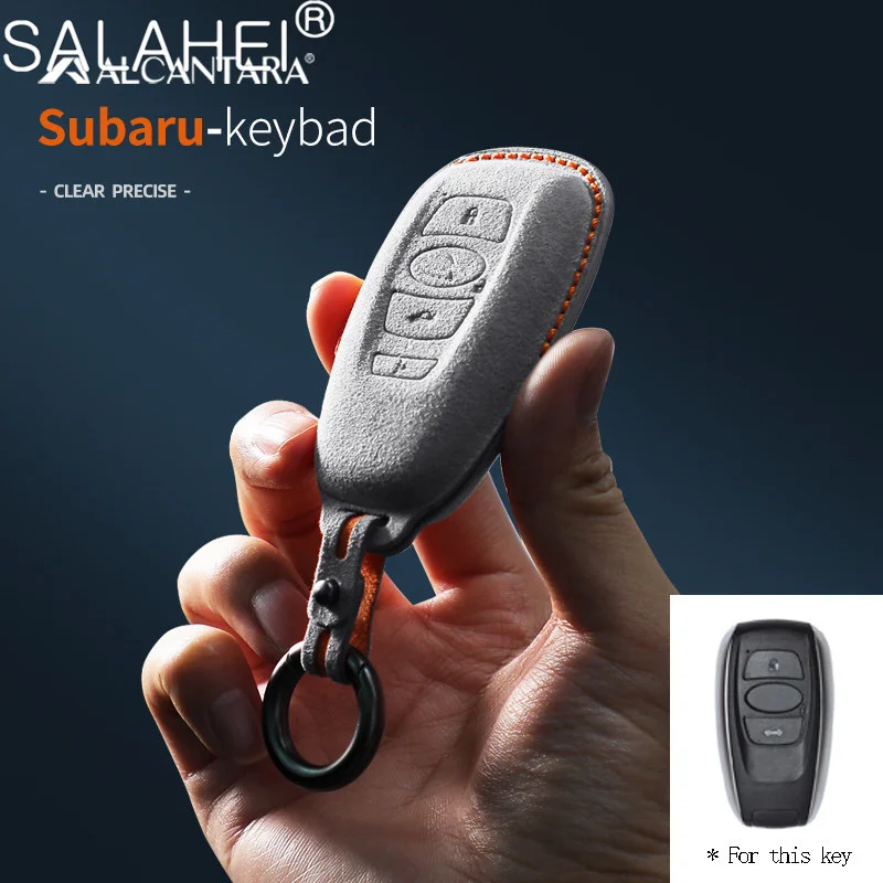 

Автомобильный Дистанционный ключ из алькантары, чехол-брелок для Subaru BRZ Legacy SIT Forester Crosstrek, аксессуары для стайлинга автомобиля