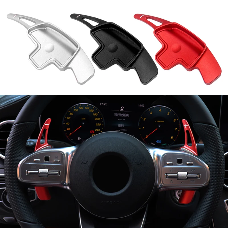 

Car Steering Wheel Paddle Shifter Extension Trim For Mercedes Benz A B C E G S V CLA CLS GLA GLC GLE GLS SL SLC Class Vito