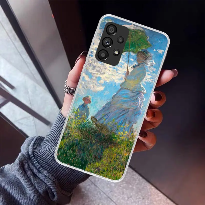 Фото Чехол для телефона Claude Monet Garden Lotus Bridge для Samsung Galaxy A12 A52S A42 A32 A22 A51 A50 Note 20 Ultra 10 S10 Plus A71 A70 A3 №2