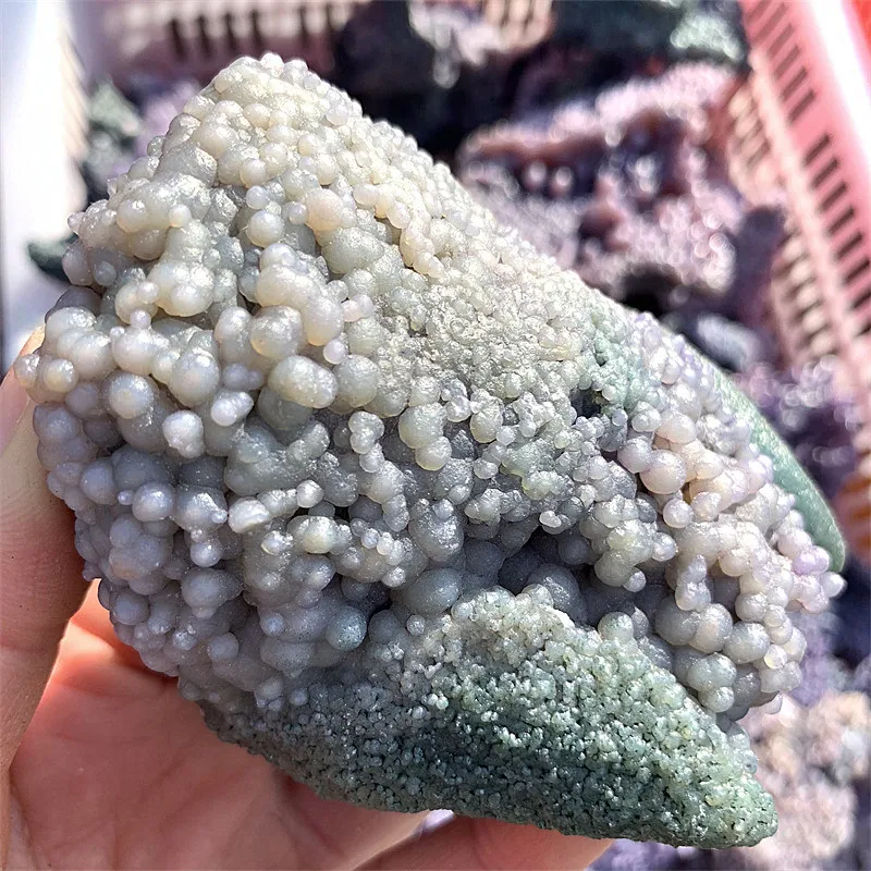 Натуральные кварцевые камни камень-сырец фиолетовый виноград агат кластеры