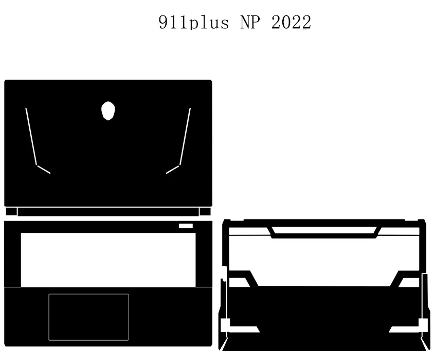 Наклейка Обложка для Thunderobot 911 plus NP 2022 17 дюймов углеродное волокно виниловая