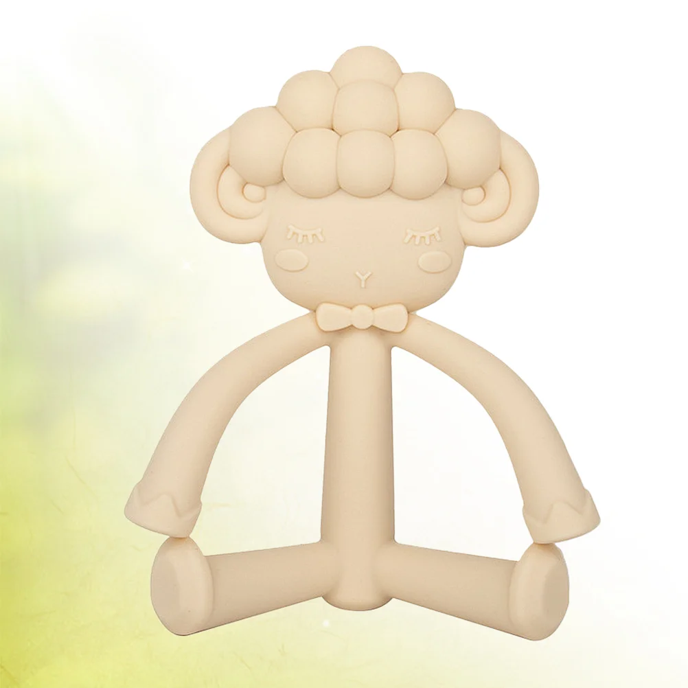 

Creative 3D Baby Teether Silicone Chewing Baby Teething Baby Molar Tool Beige (Sheep)