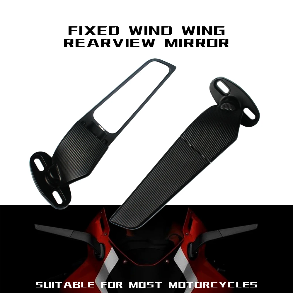 

Motorcycle Mirrors Modified Wind Wing Adjustable Rotating Rearview Mirror For Kawasaki ZX25R Ninja 1000SX ZZR600 ZZR1200 1400