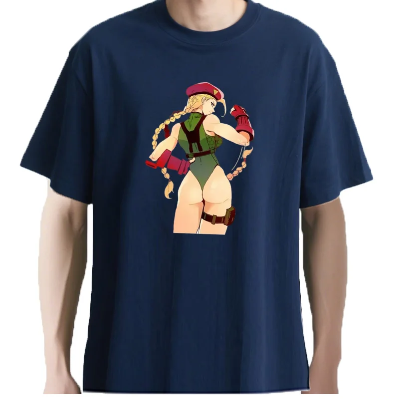 Фото Футболка Waifu Street Fighter для мужчин и филе, Ecchi Hentai, Ahegao, манга-йога, аниме Harajuku, Vêtements popu №5