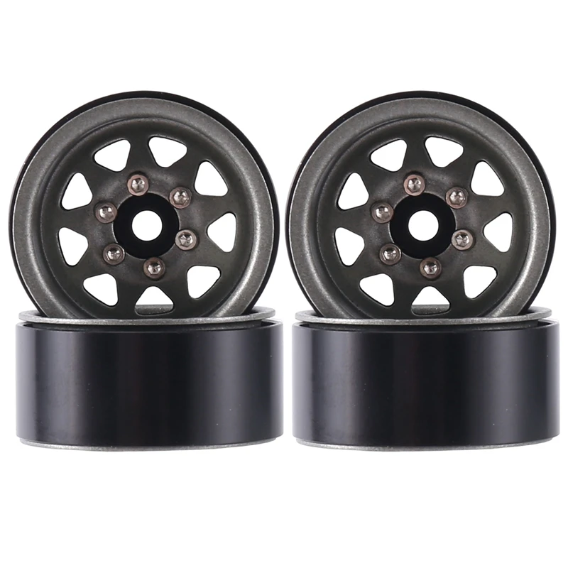 

1 IN Beadlock Wheel Rim Deep Dish Negative Offset 3.78Mm Hub For 1/18 1/24 RC Crawler Car Axial SCX24 AX24 TRX4M FCX24