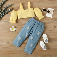infant newborn baby girls outfit set girls spring and autumn suit 2022 new fashionable childrens girls baby two piece set