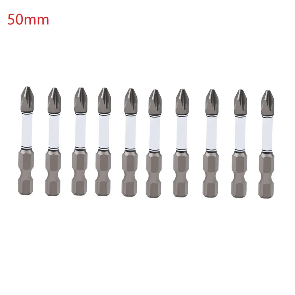 

10pcs Impact Bits PH2 Magnetic Cross Screwdriver Bit Hex Shank Screwdrivers Bit 50-150mm Electric Screwdriver Set Power Tools