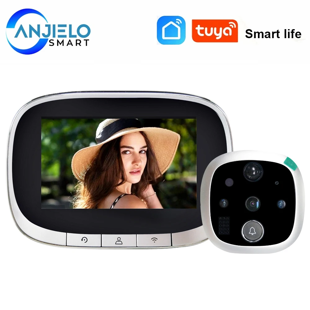 

Дверной видеоглазок с углом обзора 120 градусов, инфракрасным ночным видением