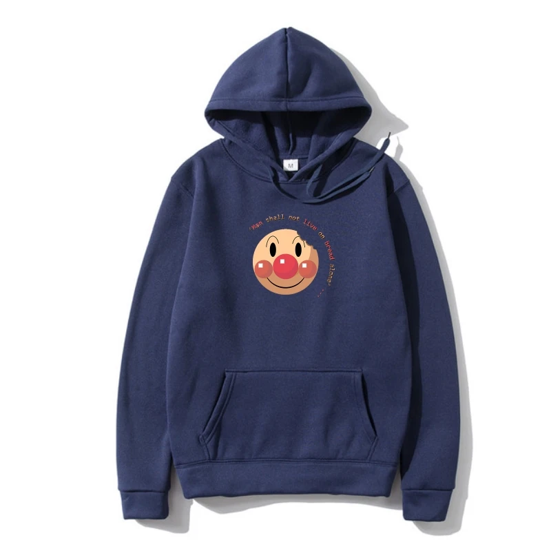 

Мужская толстовка с капюшоном Anpanman из японского мультфильма, симпатичная толстовка, модная популярная флисовая дышащая хлопковая Толстовк...