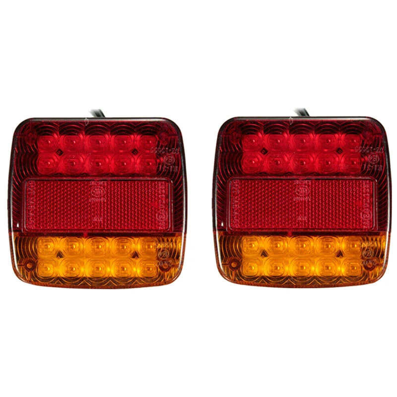 

1pc 12V Waterproof Car Truck LED Rear Tail Light Warning Lights Rear Lamp Stop Turn Signal Light 20LED for Car Trailer Truck