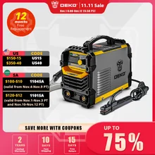 DEKO DKA Series DC Inverter ARC Welder 220V IGBT MMA Welding Machine 120/160/200/250 Amp for Home Beginner Lightweight Efficient