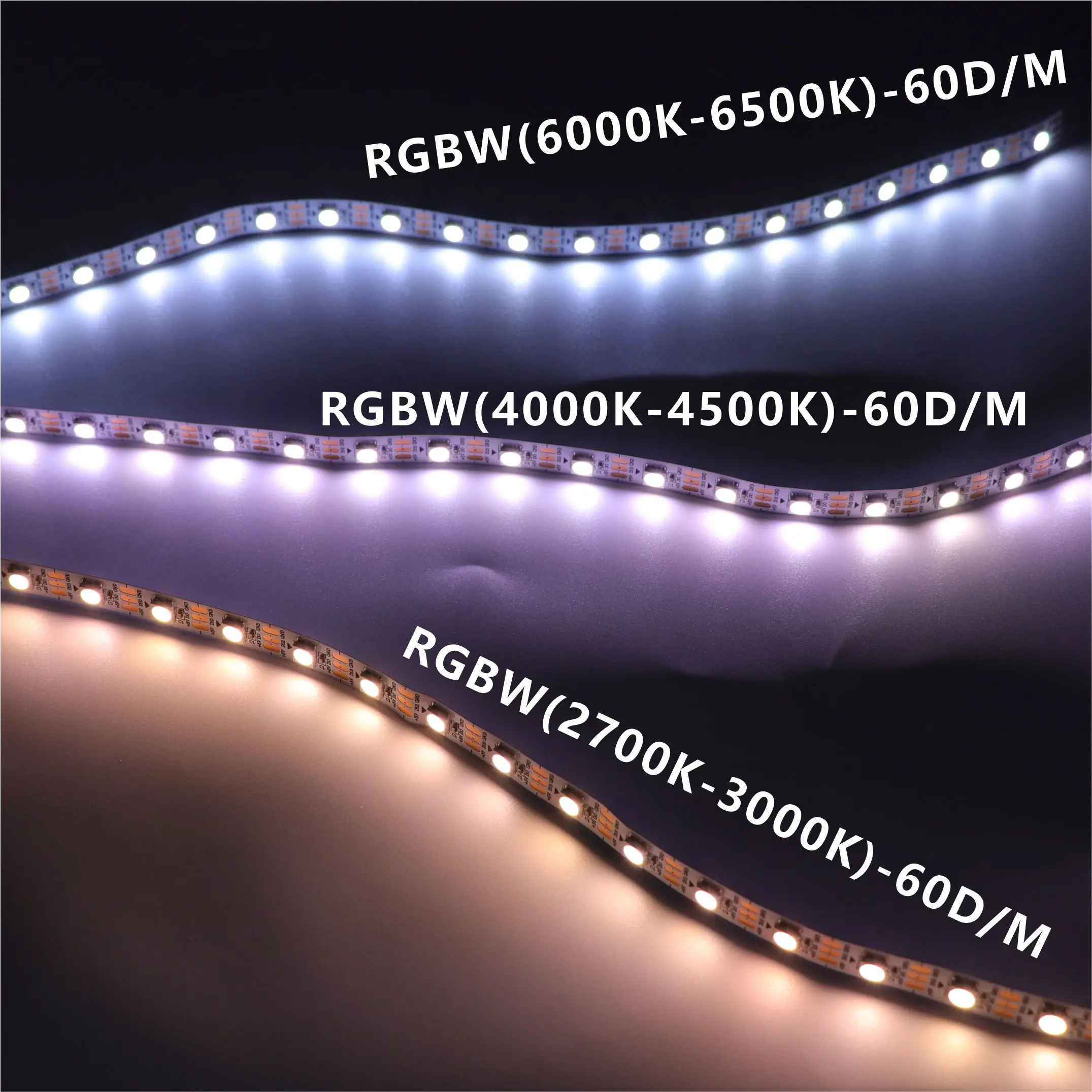 Фото Светодиодная лента SK6812 с адресной RGBW-подсветкой 12В RGBWW 30/60/144 светодиодов/м IP30 IP65 IP67 1м 5м Гибкая декоративная лента для создания атмосферы, гибкая RGB-подсветка №2