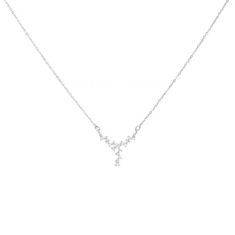 Женское Ожерелье с кулоном в форме сердца и крыльев из циркона