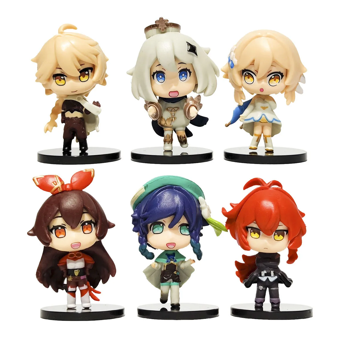 

Genshin Impact Game PVC Action Figure Model Doll Children's Toys Paimon Anime Ornament Set Kawaii Two-dimensional Cartoon Toy