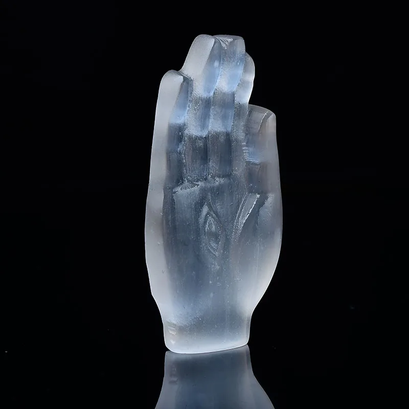 Ручная статуя из белого селенита Harmonious Crystalloid