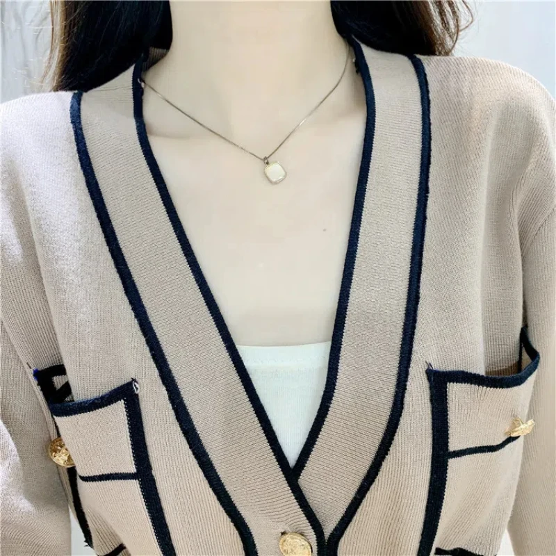 Женский Кардиган Trikotaj Комплект Спортивной Одежды С Длинными Брюками One Breadth