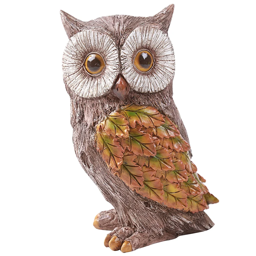 

Owl Resin Garden Animal Figurine Ornament Outdoor Figurines Decorative Christmas Statue Decor Figure Tree Decoration Mini