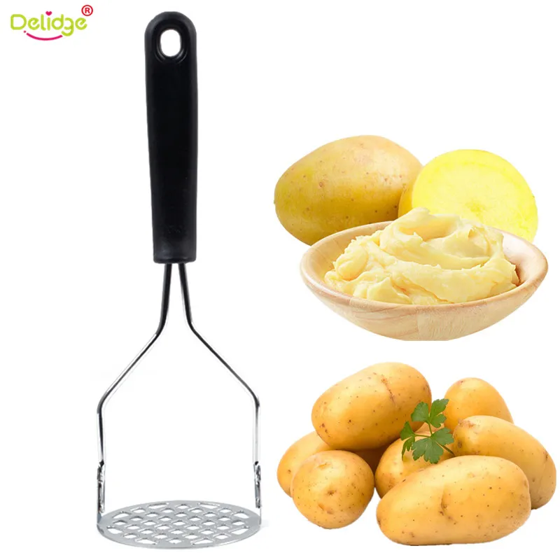 

Stainless Steel Pressed Potato Masher Ricer Puree Juice Maker Presser Handheld Mashed Potato Sweet Kitchen Crusher Fruit Tools