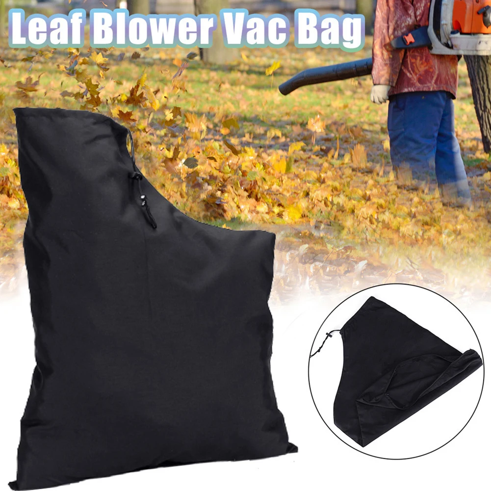

2595 Polyester Vacuum Bag Leaf Blower Lawn Storage Bag 44cm Length 11cm Opening Black Garden Power Tool Replacement Parts