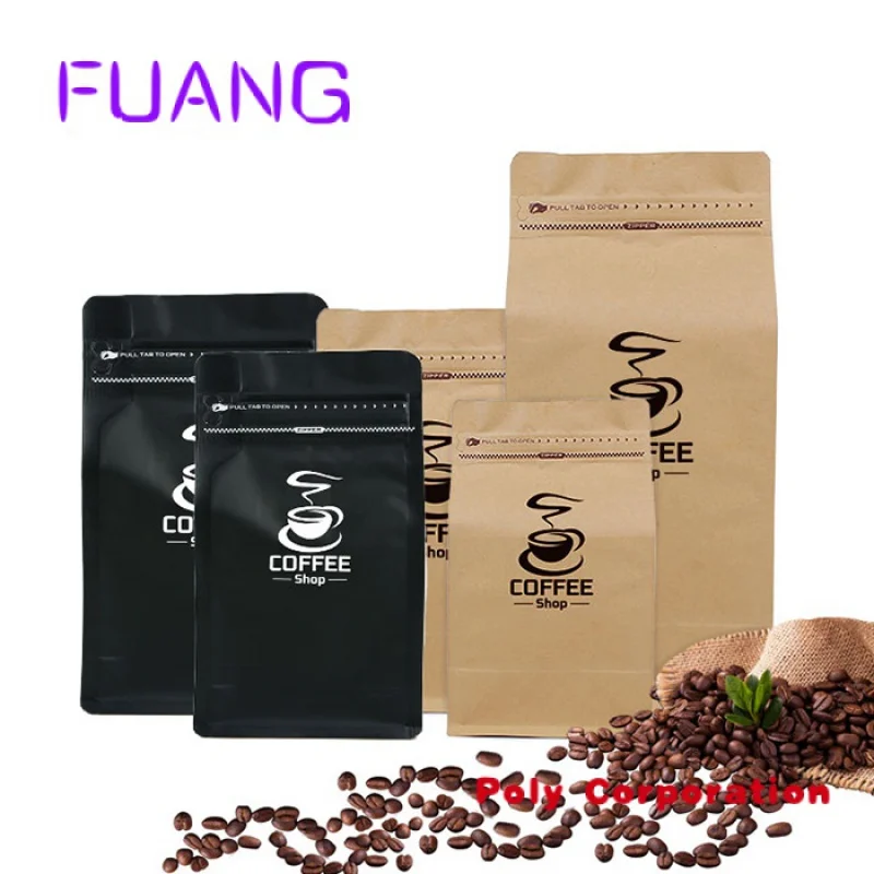 Coffee bags resealable packaging customized coffee bag with valve