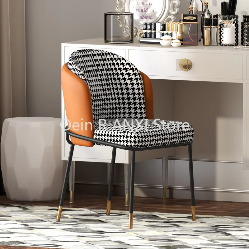 

Dresser Kitchen Nordic Dining Chairs Bedroom Salon Ergonomic Office Luxury Dining Chairs Metal Modern Sedie Home Furniture WK