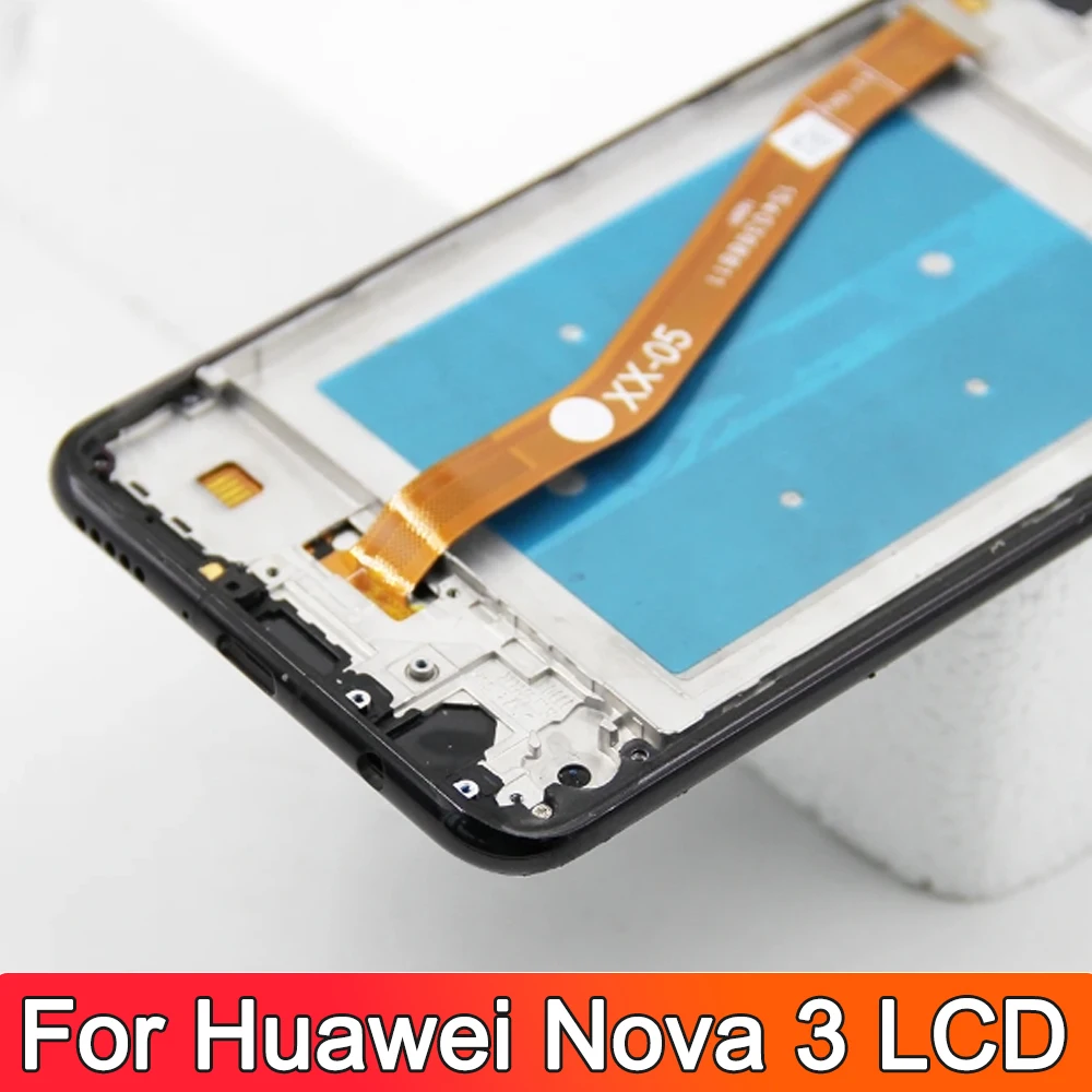 6 3-дюймовый AMOLED-дисплей для Huawei Nova 3 ЖК-дисплей PAR-LX1 PAR-LX9 PAR-AL00 PAR-LX1M сенсорный экран