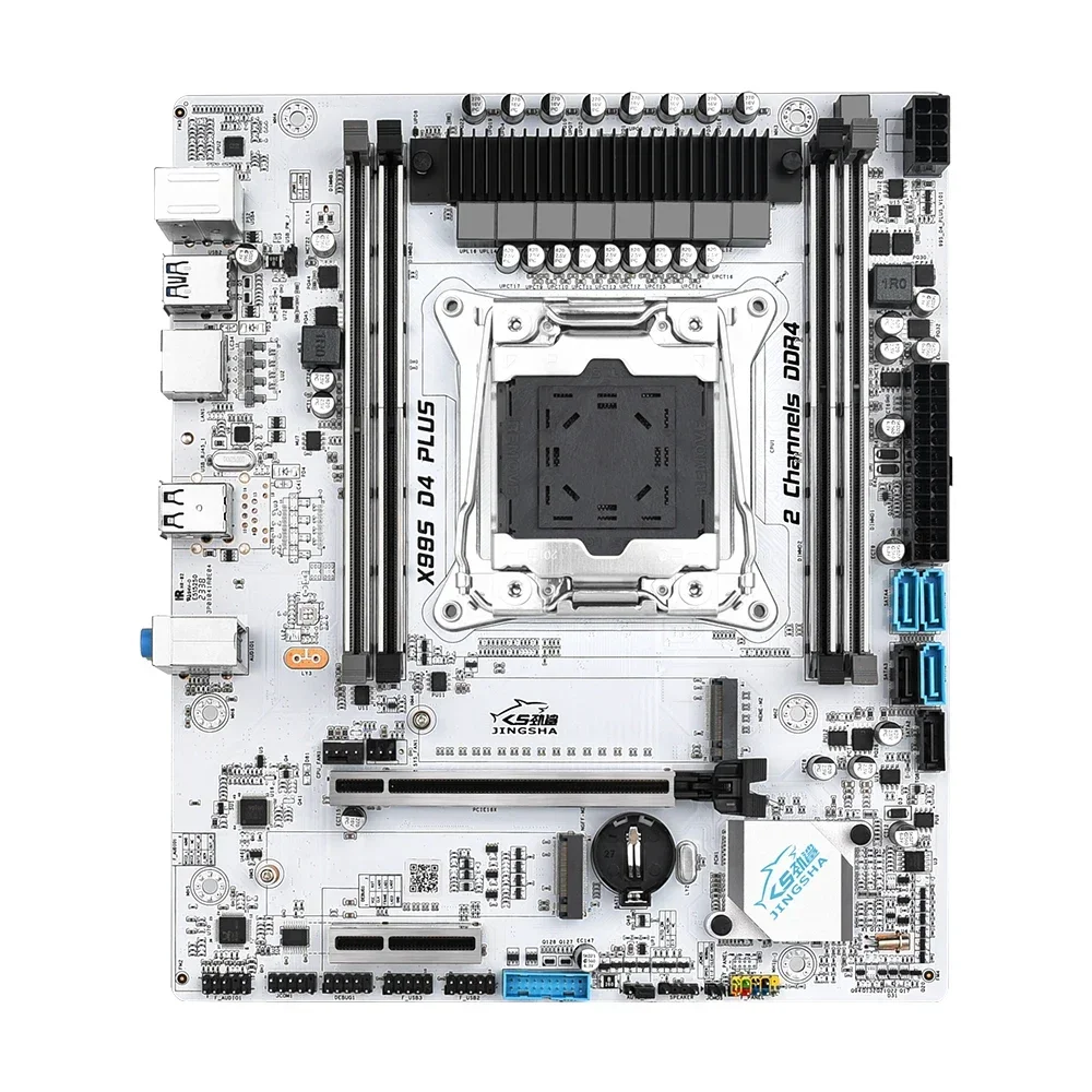 Комплект материнской платы JINGSHA X99 PLUS D4 с процессором LGA2011-3 Xeon E5 2670 V3 DDR4 16 ГБ (2*8 ГБ)