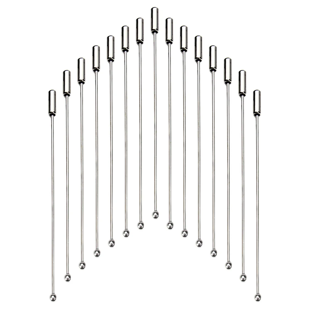 

Flat Stitch Long Brooch Pin Creative DIY Accessories Safety Pins Negras Para Hombres