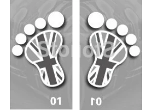 Наклейка на кузов автомобиля 2 шт.
