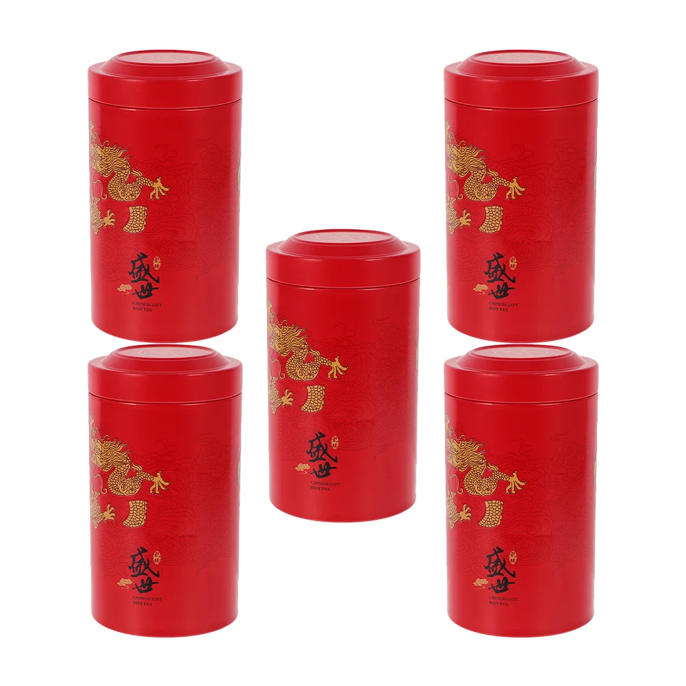 5 шт. коробки для хранения чая кофейных зерен банки свободных железных жестяных