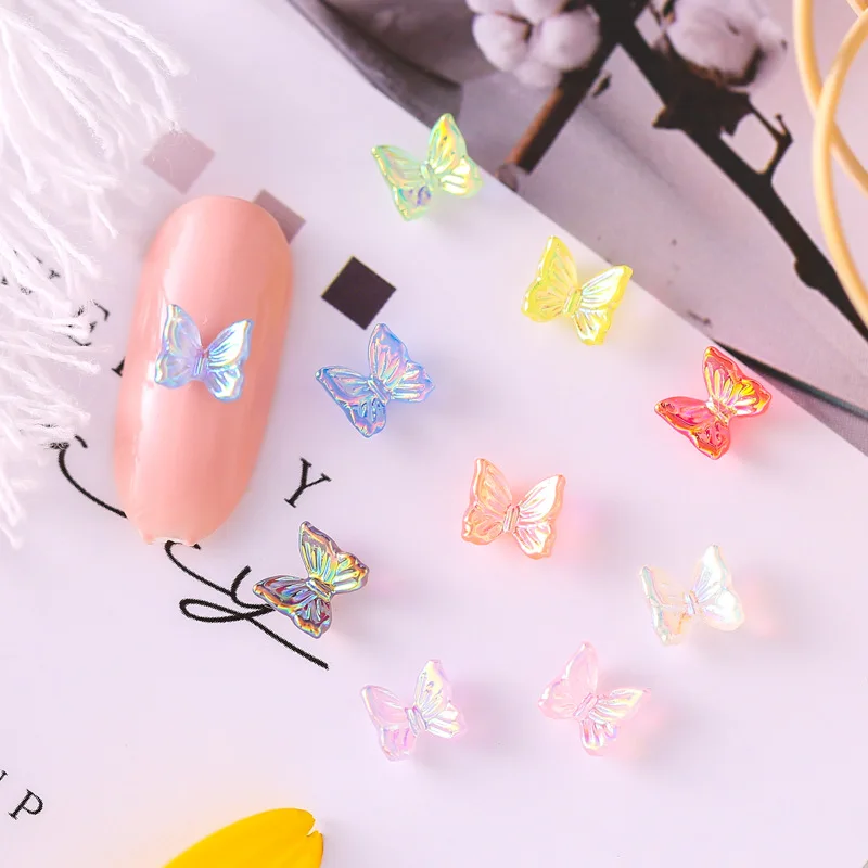 

Аврора бант покрытие AB стерео мини желе многоцветные Волшебные ногти ювелирные изделия