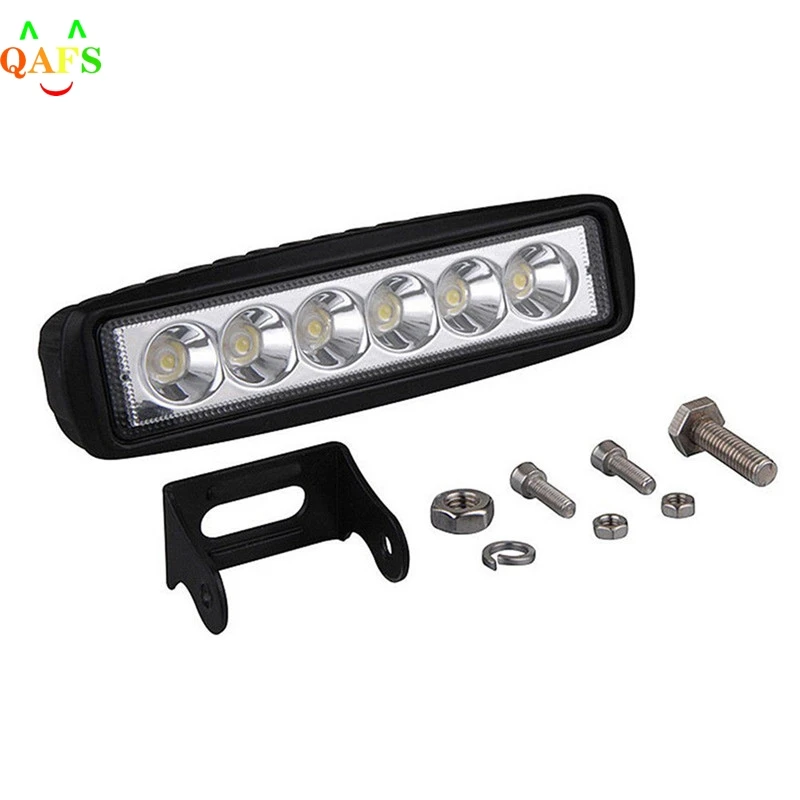 

Driving Fog Offroad LED Work Car Light 18W 12V LED Universal Car 4WD led beams Work Light Bar Spotlight Flood Lamp 6*1.9*1inch