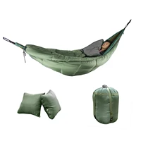 winter camping hammock sleeping bag hammock bed outdoor camp windproof and warm hammock tent with thickened cotton warm cover