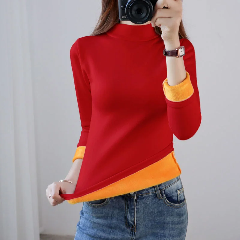 Winter Womens Cotton Thermal Underwear Fleece Lined Tops Cami Tank Top Velvet Warm Camisoles Sleepwear Thermals Bottoming Shirt