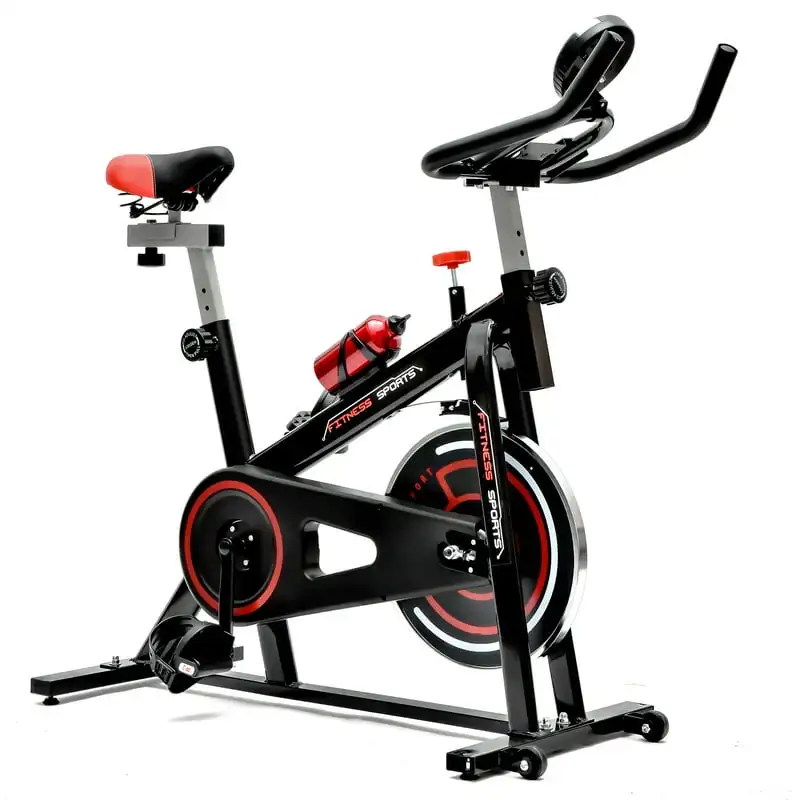 

Bike Stationary Indoor Cycling Bike Heavy Duty Flywheel Bicycle for Home Cardio Workout - 286 lbs Max Weight