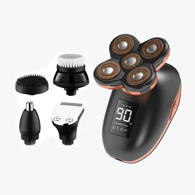 

MS-3388 Cross-Border New Five In One Washable Digital Display Shaver