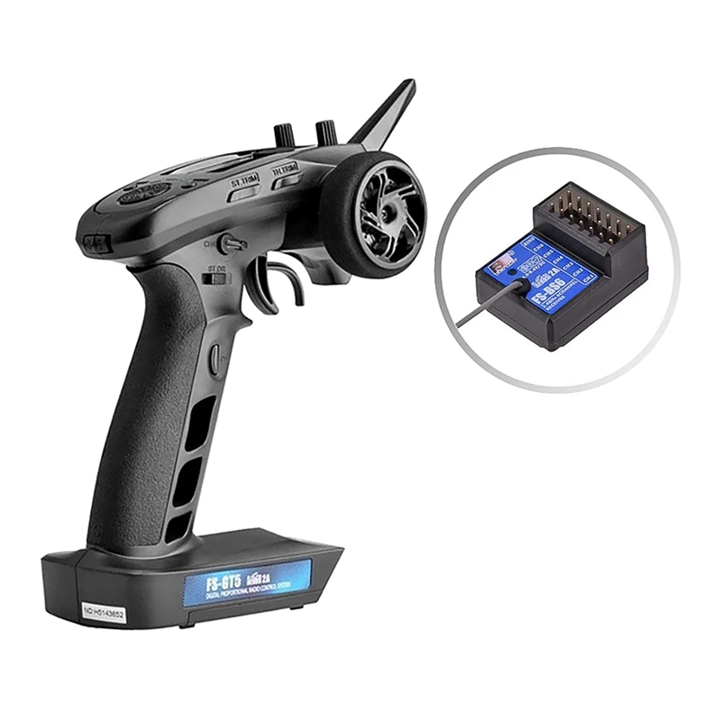

FLYSKY FS-GT5 GT5 2.4G 6CH RC Remote Controller Transmitter With FS-BS6 Receiver For RC Car Boat