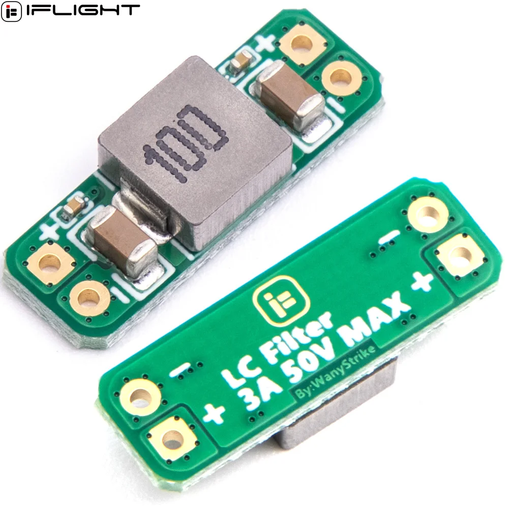 

1/2PCS IFlight LC Filter Module 3A 5-30V for RC Model Airplane Helicopter FPV Freestyle Drones Camera AV Transmitter DIY Parts