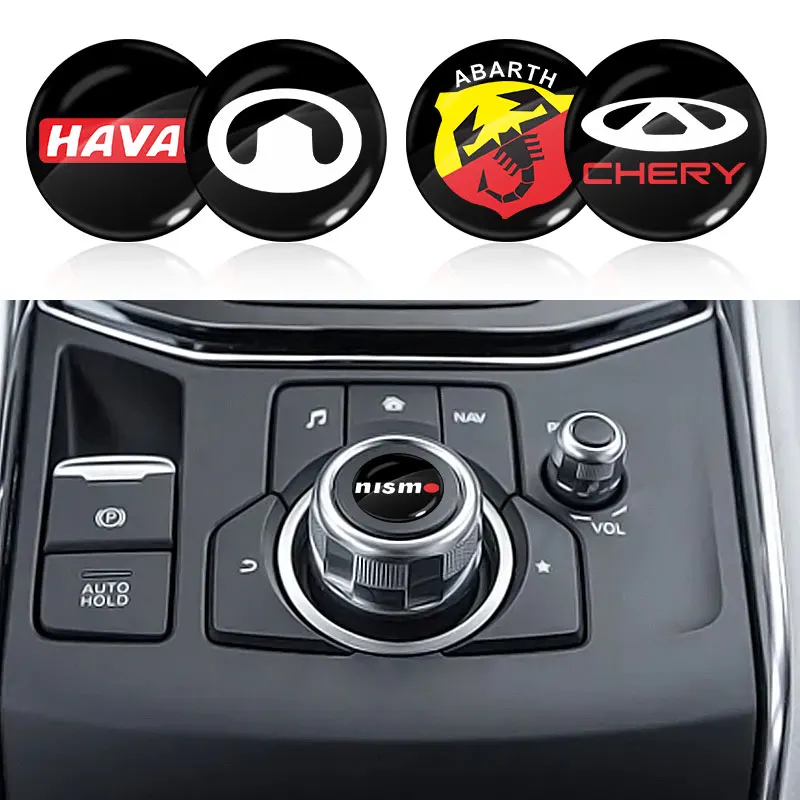 

4/10pcs Personalized Car Emblem Round Car Sticker for Honda Nismo BMW Peugeot AMG Fiar Jeep Mazda Ford Lexus ABARTH Buick Dacia