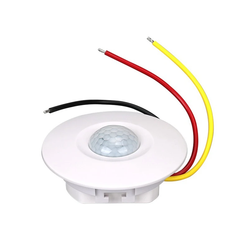 

1 PCS Embedded Human Body Sensor Switch 220V Three-Wire Household LED Lights Fan Multifunction Delayed Time Sensor Easy Install