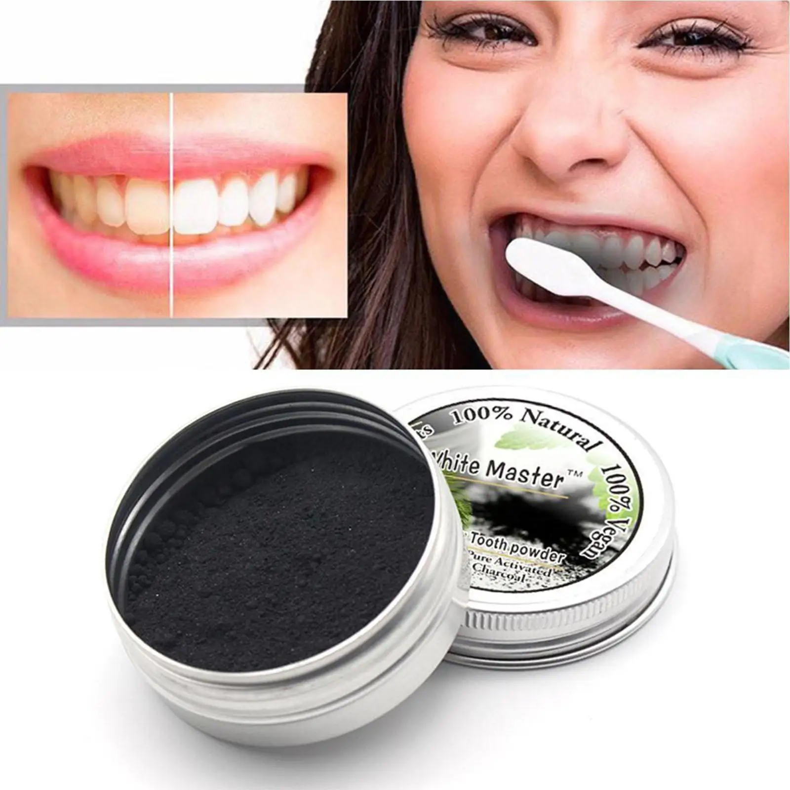 

1pcs Teeth Whitening Powder Black Bamboo Charcoal Powder Tooth Activated Pure Powder Whitening Of Coal D2P8